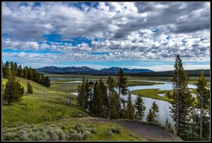 La route de Mammoth Hot Springs vers Butte.
