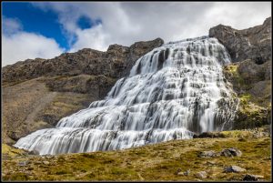 La cascade de Dynjandi.