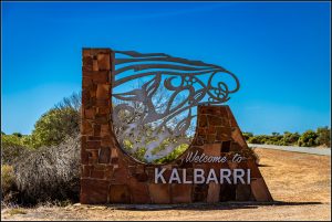 La route entre Cervantés et Kalbarri